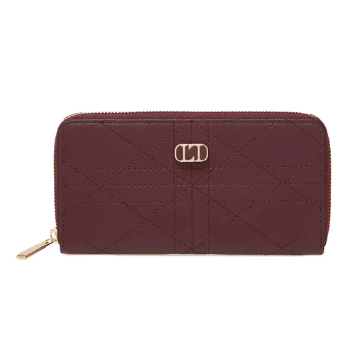 Ví Nữ Lyn Prive Crisp Long Wallets LL23CWS016 Màu Đỏ Mận