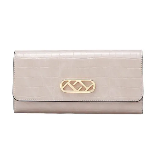 Ví Nữ Lyn Tabi Croco Long Wallets LL23CWF005 Màu Hồng