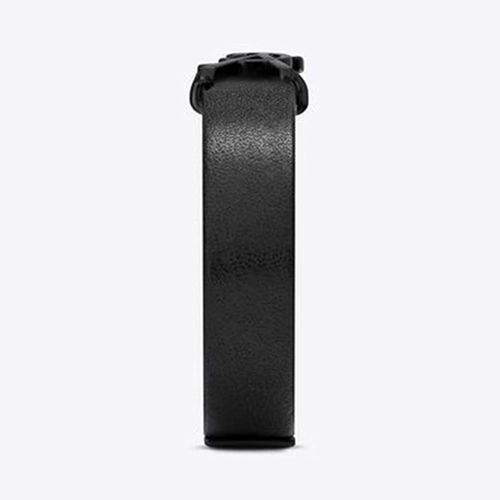 Vòng Đeo Tay Unisex Saint Laurent Opyum Leather Bracelet Màu Đen-3