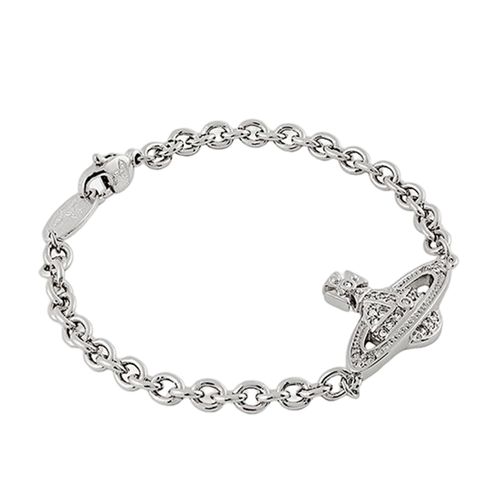 Vòng Đeo Tay Vivienne Man. Mini Bas Relief Chain Bracelet Silver Màu Bạc