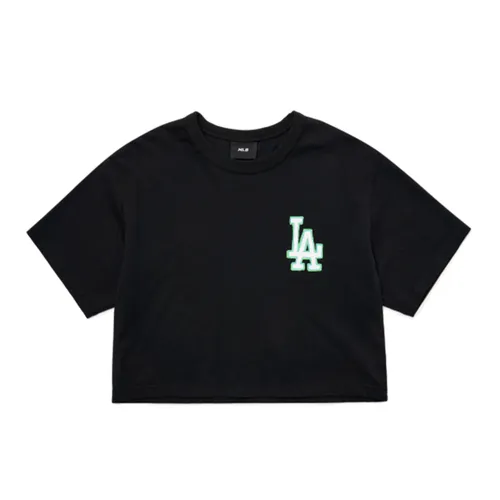 Áo Croptop Nữ MLB Women's Summer Short Sleeve T-Shirt La Dodgers 3FTS42023-07BKS Màu Đen Size S - Thời trang - Vua Hàng Hiệu