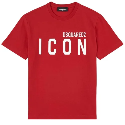 Thời trang Đỏ Áo phông - Áo Phông Dsquared2 Red Icon Print T-Shirt 770937_DQ405 Màu Đỏ - Vua Hàng Hiệu