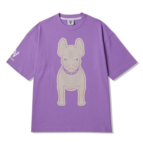 Áo Phông LifeWork Silket Racket Purple Short Tshirt - LW215TS982 Màu Tím Size S-1