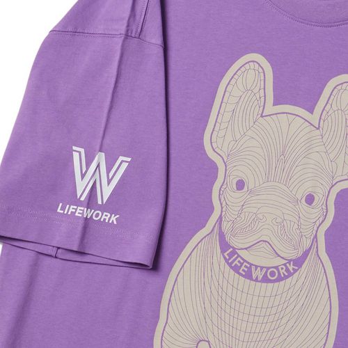 Áo Phông LifeWork Silket Racket Purple Short Tshirt - LW215TS982 Màu Tím Size S-9