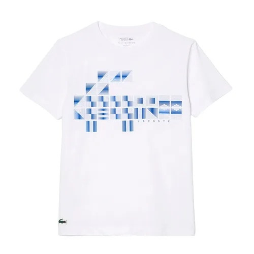 Áo Phông Nam Lacoste Men's Sport X Novak Djokovic Printed Tshirt TH9320 Màu Trắng - Thời trang - Vua Hàng Hiệu