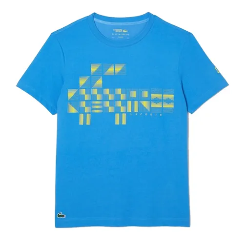 Áo Phông Nam Lacoste Men's Sport X Novak Djokovic Printed Tshirt TH9320 Màu Xanh Blue - Thời trang - Vua Hàng Hiệu