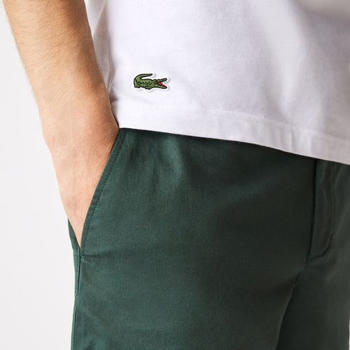 Áo Phông Nam Lacoste Regular Fit Xl Crocodile Print Tshirt TH9681-00 Màu Trắng Size 3-6
