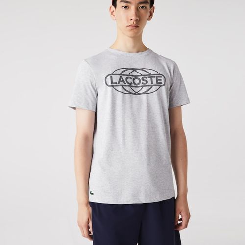 Áo Phông Nam Lacoste Sport Organic Jersey Tshirt TH9281-00 Màu Xám-3