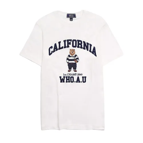 Áo Phông WHOAU Steve WHRAD2312U Tshirt Màu Trắng - Thời trang - Vua Hàng Hiệu