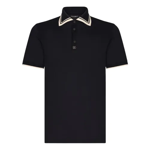 Thời trang - Áo Polo Nam Dolce & Gabbana D&G Sartoriale G8PA7T HU7K5 B0665 Màu Xanh Đậm - Vua Hàng Hiệu