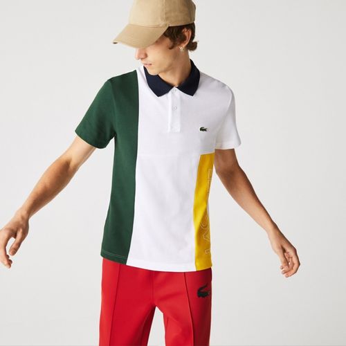 Áo Polo Nam Lacoste Regular Fit Color-block Stretch Cotton Polo Phối Màu-3