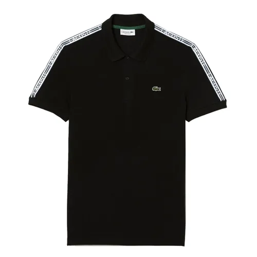 Áo Polo Nam Lacoste Regular Fit Logo Stripe Stretch Cotton Polo Shirt PH5075-00 031 Màu Đen Size 5