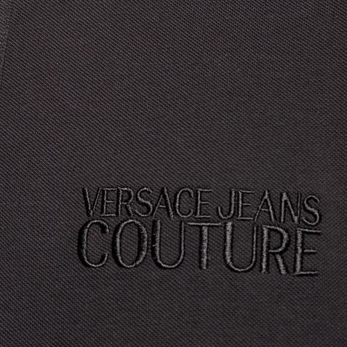 Áo Polo Nam Versace Jeans Couture Black Polo Shirt With Logo 75GAGT05 CJ01T 899 Màu Đen Size M-5