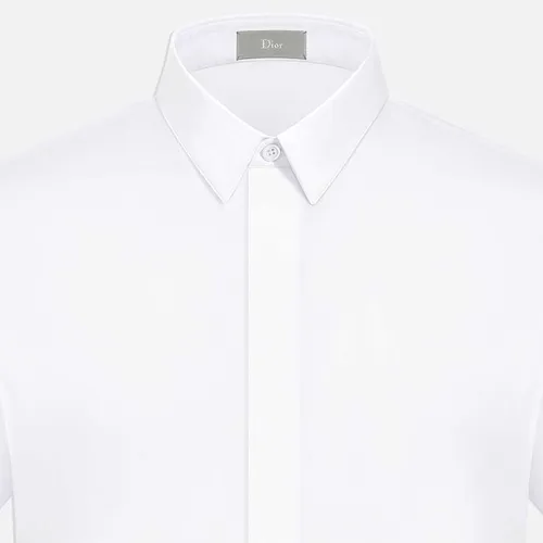 Dior Oblique ShortSleeved Shirt White Cotton Jacquard  DIOR US