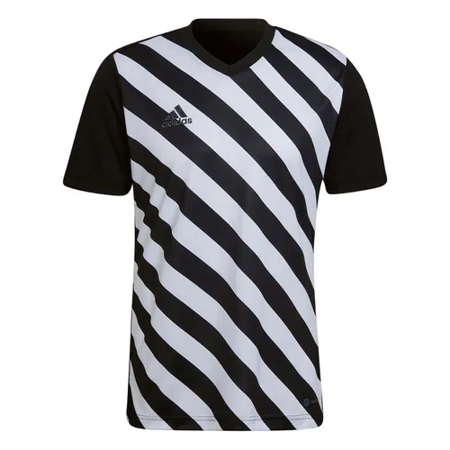 Thời trang Đen trắng Áo thun 100%Polyester - Áo Thun Nam Adidas 22 Graphic Jersey Tshirt HF0126 Màu Đen Trắng Size M - Vua Hàng Hiệu