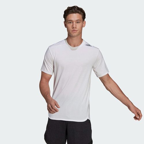 Áo Thun Nam Adidas Designed For Training Tee Tshirt HA6363 Màu Trắng-4