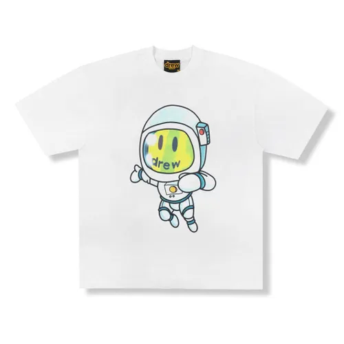 Drew House Áo thun - Áo Thun Unisex Drew House Cosmo Drew SS White T-Shirt Màu Trắng - Vua Hàng Hiệu