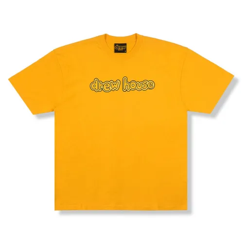 Drew House Áo thun - Áo Thun Unisex Drew House Logo Golden Yellow T-Shirt Màu Vàng - Vua Hàng Hiệu