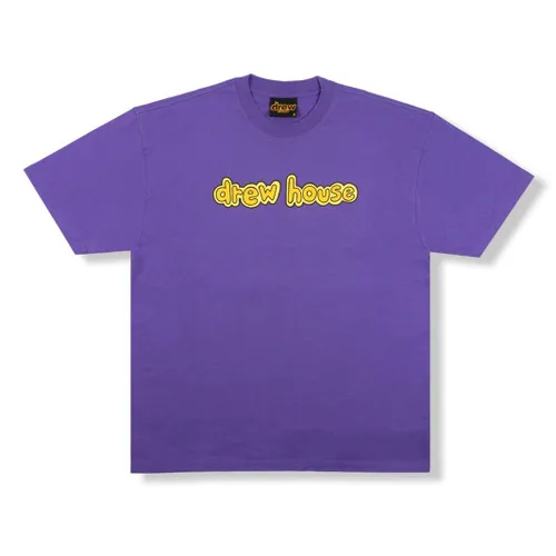 Drew House Áo thun - Áo Thun Unisex Drew House Logo Violet T-Shirt Màu Tím - Vua Hàng Hiệu