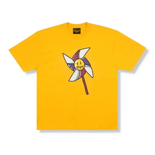Drew House Áo thun - Áo Thun Unisex Drew House Pinwheel Golden Yellow T-Shirt Màu Vàng - Vua Hàng Hiệu