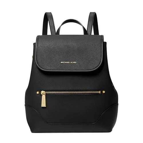 Túi xách - Balo Nữ Michael Kors MK Harrison Medium Saffiano Leather Backpack Màu Đen - Vua Hàng Hiệu