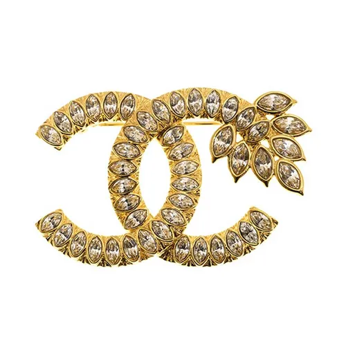 Chanel Glass Pearl CC Brooch Gold in MetalGlass Pearls with Goldtone  US