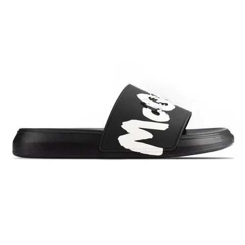 Dép Alexander Mcqueen - Dép Alexander Mcqueen Rubber Slides 682490 W4QS3 1070 Màu Đen Size 41 - Vua Hàng Hiệu