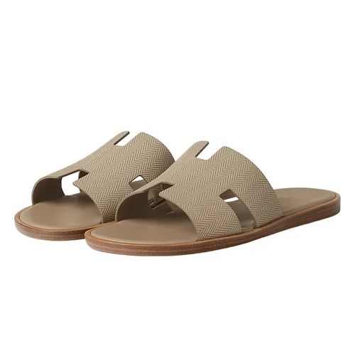 Hermès Nâu/Be - Dép Hermès Izmir Sandal Beige Sable Màu Be Nâu Size 41 - Vua Hàng Hiệu