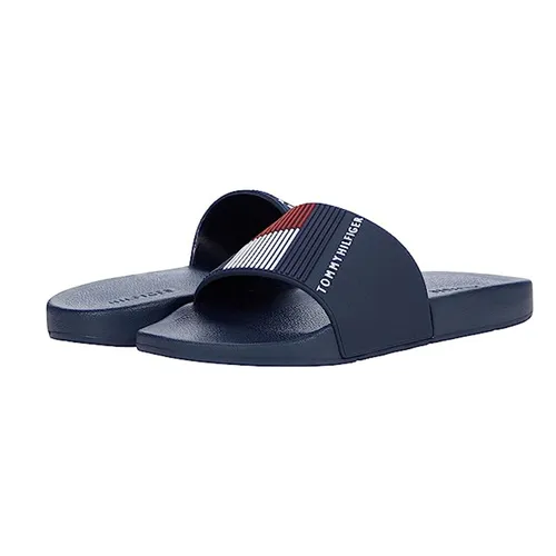Dép Nam Tommy Hilfiger Ednor Slipper Màu Xanh Navy Size 46