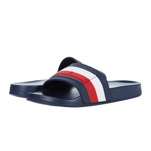 Dép Tommy Hilfiger - Dép Nam Tommy Hilfiger Men's Slide Màu Xanh Navy Size 39 - Vua Hàng Hiệu
