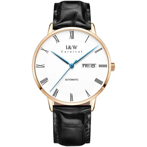 Đồng Hồ Nam I&W Carnival 8861G2 Màu Đen Trắng