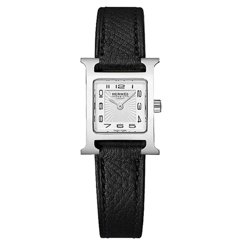 Đồng hồ Hermès - Đồng Hồ Nữ Hermès Heure H Watch Mini Model 21mm Màu Đen Bạc - Vua Hàng Hiệu