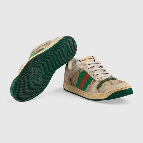 Giày Sneaker Nam Gucci Screener GG Leather Canvas 546551-9Y920-9666 Phối Màu Size 6.5-6