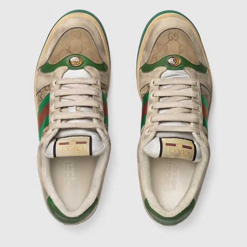 Giày Sneaker Nam Gucci Screener GG Leather Canvas 546551-9Y920-9666 Phối Màu Size 5.5-7