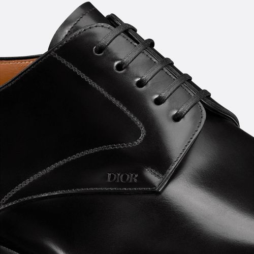 Giày Tây Dior Timeless Derby Shoe Black Polished Calfskin 3DE305YON_H969 Màu Đen-9