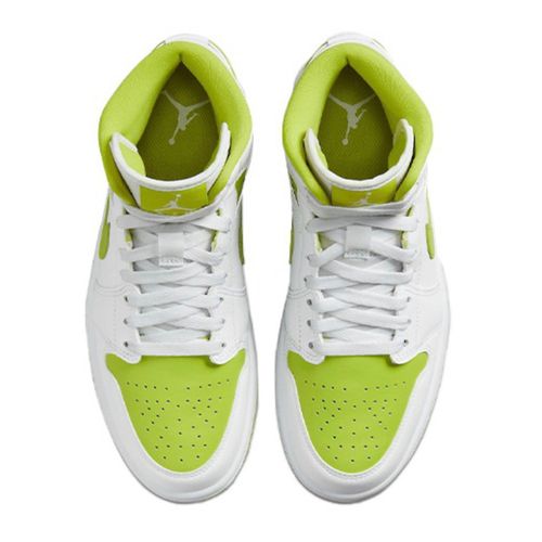 Giày Thể Thao Nike Wmns Air Jordan 1 Mid White Lime BQ6472-131 Màu Trắng/Xanh Size 38.5-4