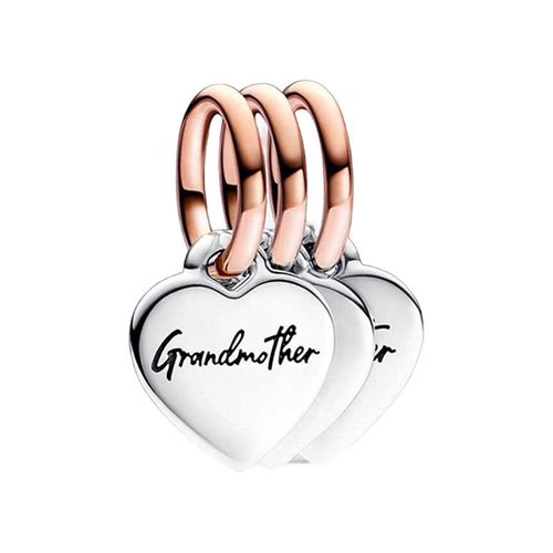 Hạt Vòng Charm Nữ Pandora Two-Tone Splittable Family Generation Of Hearts Triple Dangle 782648C00 Màu Bạc/ Vàng Hồng-1