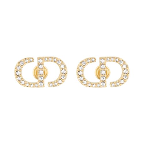 Khuyên Tai Nữ Dior Petit CD Stud Earrings Màu Vàng-1