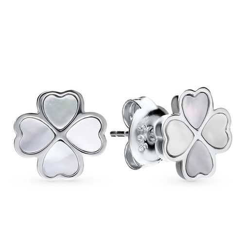 Khuyên Tai Nữ Sunlight Silver Earrings With Mother-Of-Pearl 82705 Màu Bạc