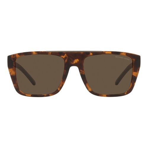 Kính Mát Michael Kors MK Dark Brown Solid Browline Sunglasses MK2159 300673 55 Màu Nâu Đồi Mồi-4