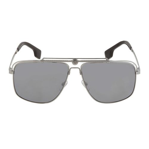 Kính Mát Nam Versace Polarized Dark Gray Mirrored Silver Square Men's Sunglasses VE2242 1001Z3 61 Màu Xám Đen-3