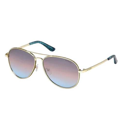 Kính Mát Nữ Guess Aviator Sunglasses GU7555 33F Màu Xanh - Kính mắt - Vua Hàng Hiệu