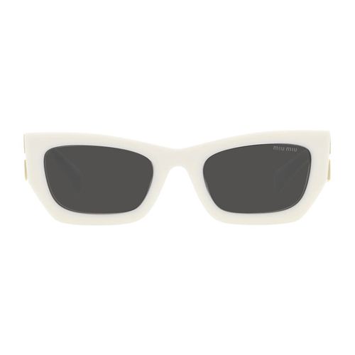 Kính Mát Nữ Miu Miu Glimpse Rectangle Frame Sunglasses Màu Trắng-2