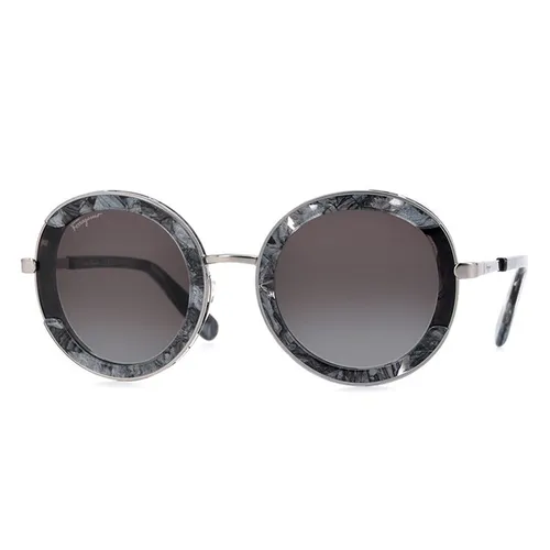 Kính Mát Nữ Salvatore Ferragamo Sunglasses SF164S 042 56 Màu Xám Đen - Kính mắt - Vua Hàng Hiệu