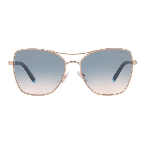 Kính Mát Nữ Tiffany & Co.Light Brown Gradient Blue Square Ladies Sunglasses TF3084 610516 59 Màu Xanh-Nâu-2