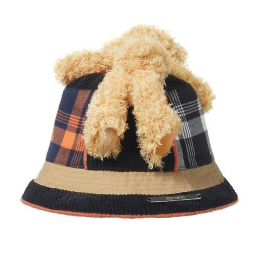 Mũ 13 De Marzo Bear Inside-Out Plaid Bucket Hat Multicolor Phối Màu-2