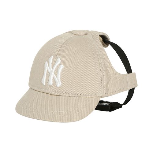 Mũ Cho Pet MLB Logo New York Yankees 72PEC1111-50B Màu Be-1