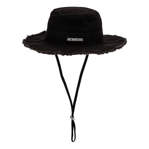 Mũ Jacquemus Le Papier Le Bob Gadjo Bucket Hat Black Màu Đen Size 56