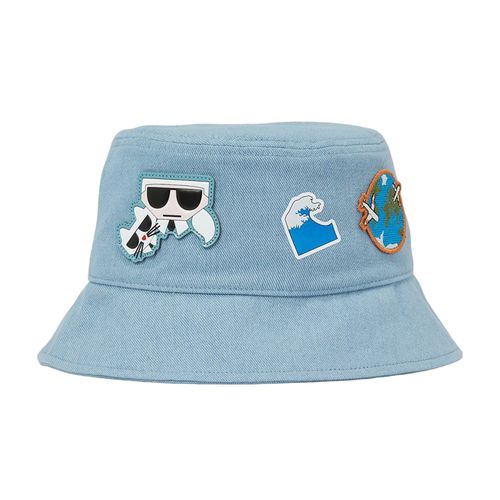 Mũ Karl Lagerfeld Souvenirs Denim Bucket Hat Màu Xanh Blue