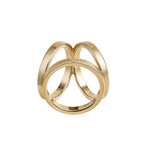 Nhẫn Cài Khăn Nữ Hermès Trio Scarf 90 Ring Màu Vàng Gold